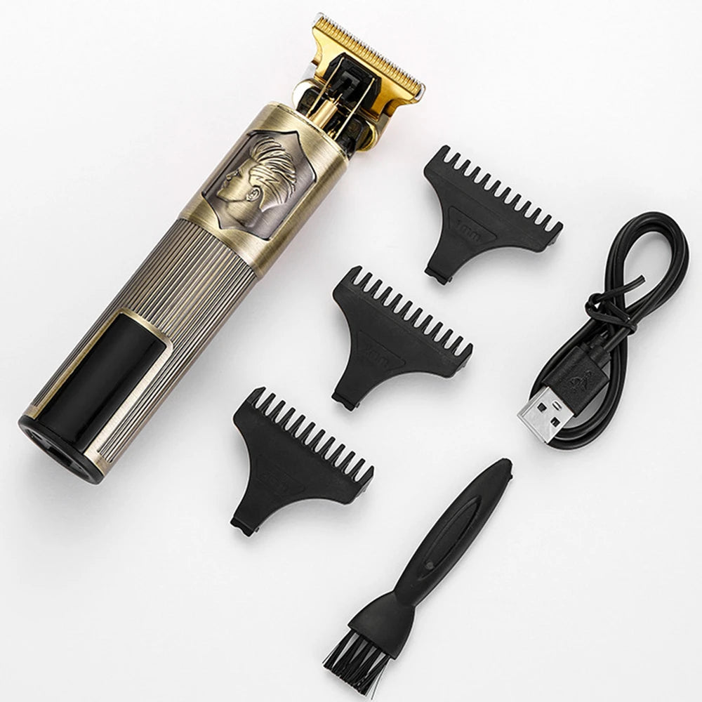 Three-Speed Variable Gear T9 Hair Clipper - Electric Shaver for Hair Trimming, Ideal Gift for Boyfriends and Barbers