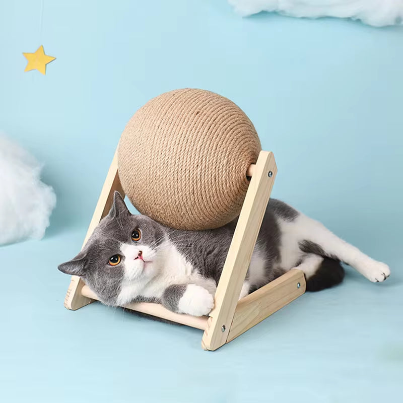 Sisal Rope Cat Scratching Ball Toy Set - Durable Paws Grinding Board for Cats