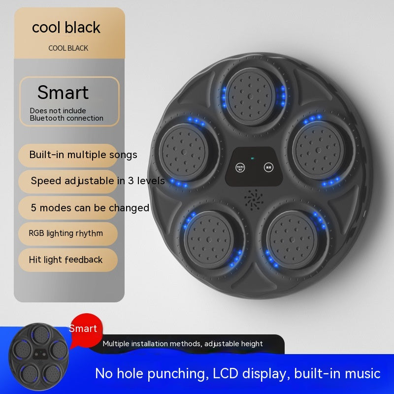 Intelligent Electronic Wall Target for Children: Music-Activated Boxing Machine with Blue Light Reaction Features