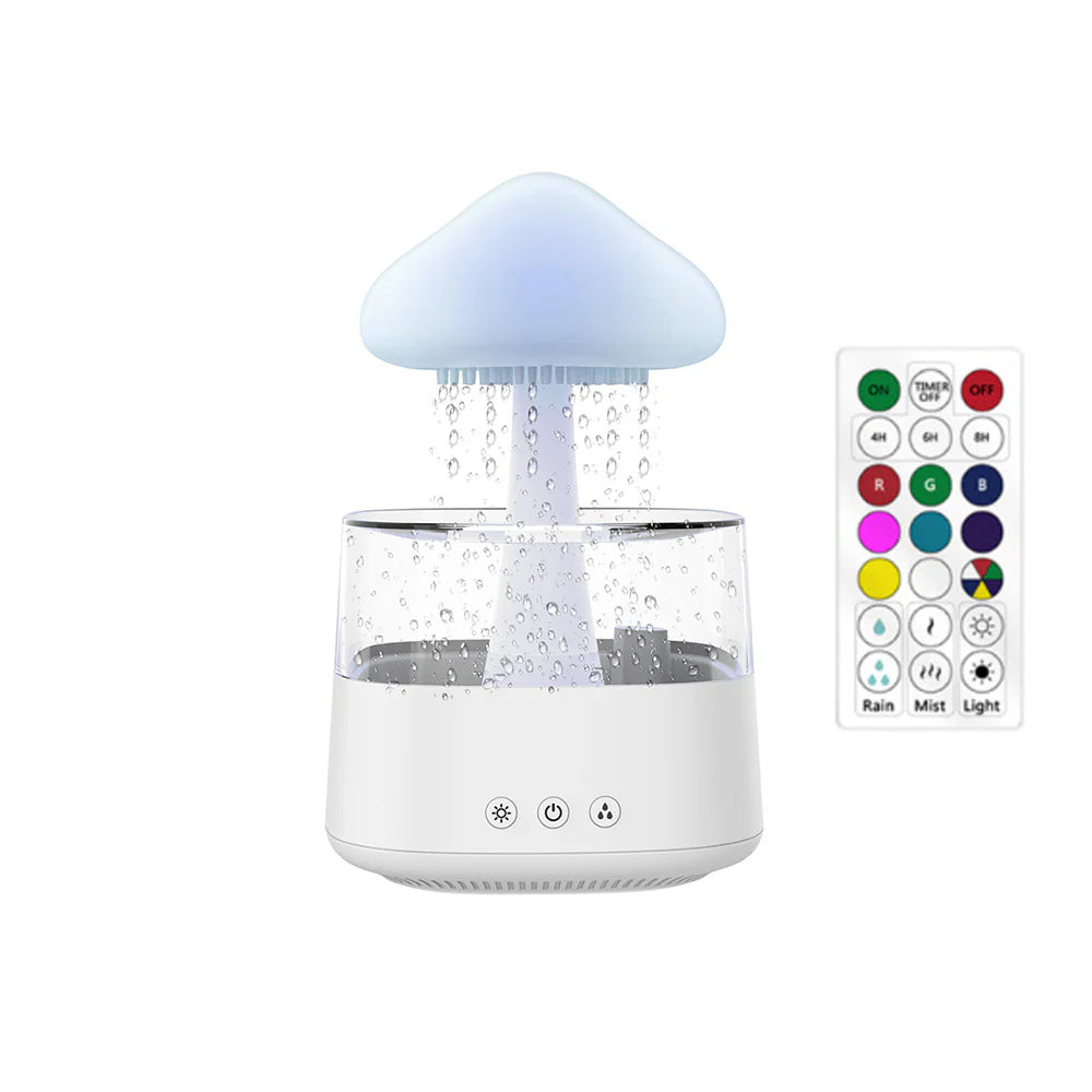 Relax Cloud Ultrasonic Aromatherapy Diffuser and Humidifier with Color-Changing Lamp