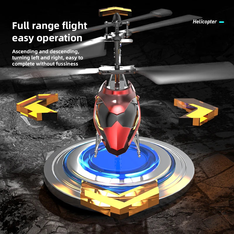 3.5CH Remote Control Helicopter XK913 with LED Lights - Fall Resistant Aircraft for Children, Ideal Gift for Boys