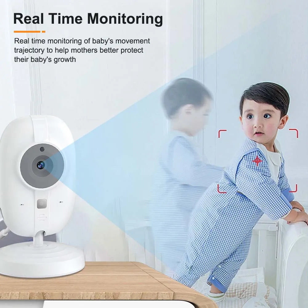 3.5-Inch Video Baby Monitor with 2.4G Two-Way Audio, Night Vision, and Temperature Display