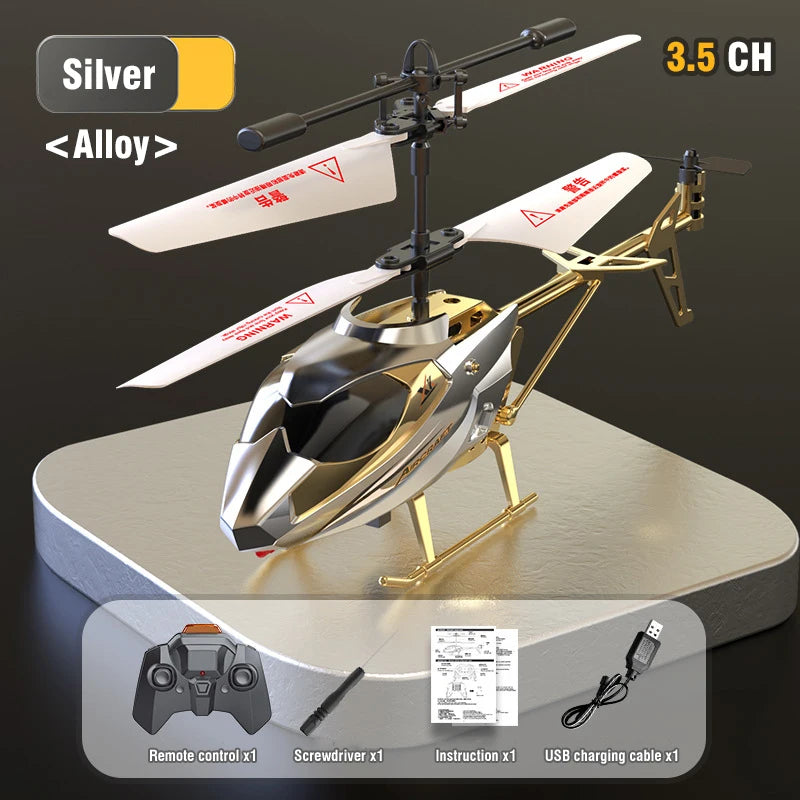 3.5CH Remote Control Helicopter XK913 with LED Lights - Fall Resistant Aircraft for Children, Ideal Gift for Boys