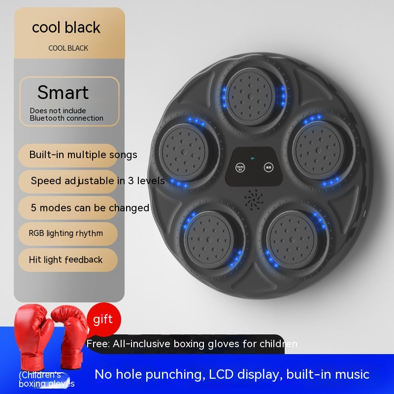 Intelligent Electronic Wall Target for Children: Music-Activated Boxing Machine with Blue Light Reaction Features