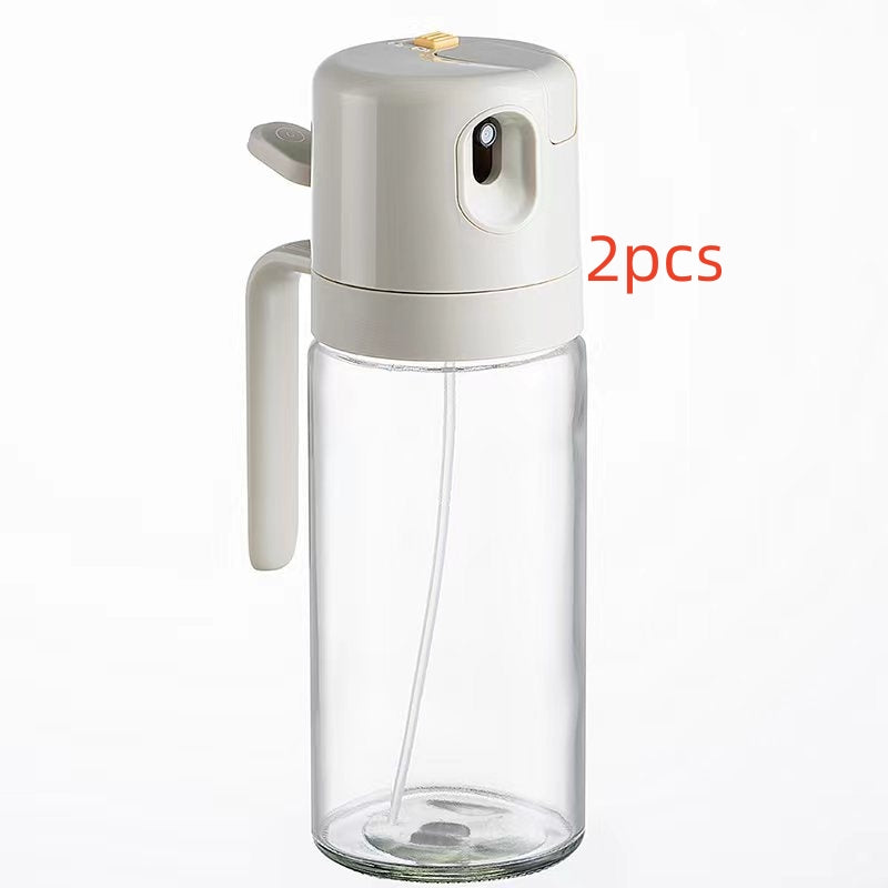 2-in-1 Oil Sprayer and Dispenser for BBQ and Cooking - Olive Oil and Vinegar Mister for Kitchen Use