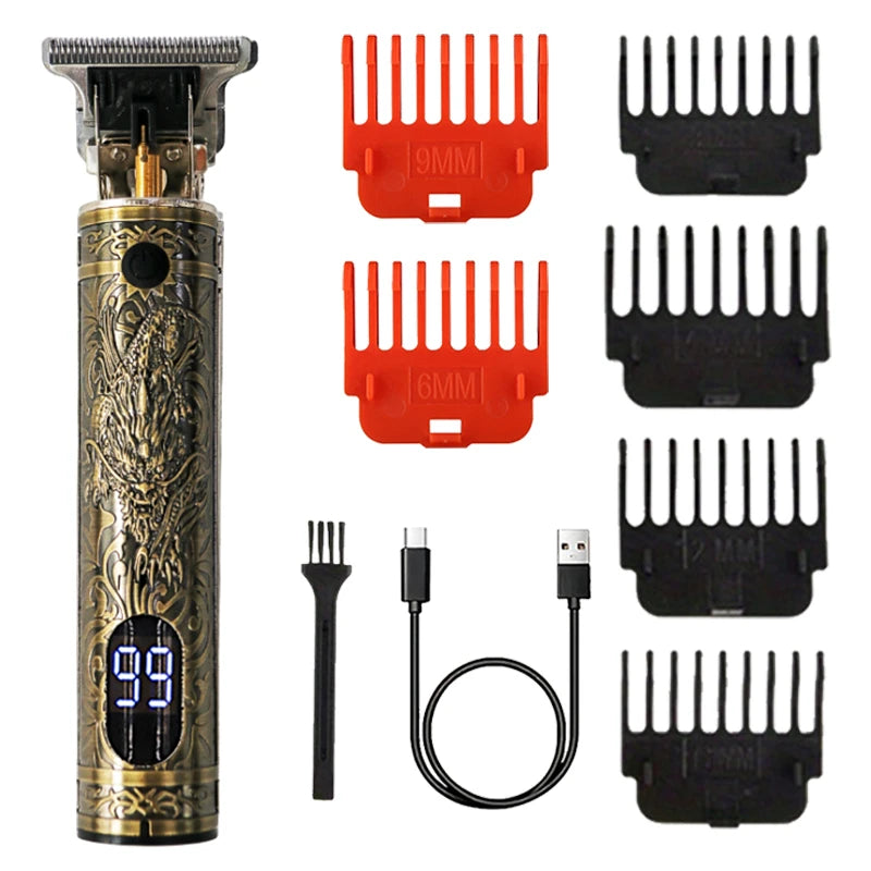 Three-Speed Variable Gear T9 Hair Clipper - Electric Shaver for Hair Trimming, Ideal Gift for Boyfriends and Barbers