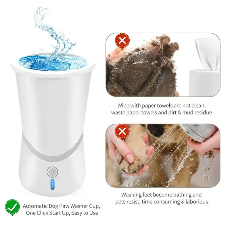 Portable Automatic Dog Paw Cleaner Cup for Small and Medium-Sized Dogs - Silicone Foot Washing Solution