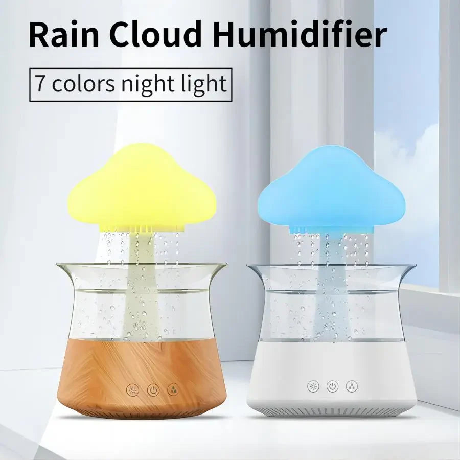 Relax Cloud Ultrasonic Aromatherapy Diffuser and Humidifier with Color-Changing Lamp