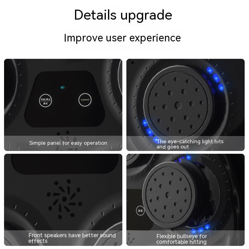 Intelligent Electronic Wall Target for Children: Music-Activated Boxing Machine with Blue Light Reaction Features