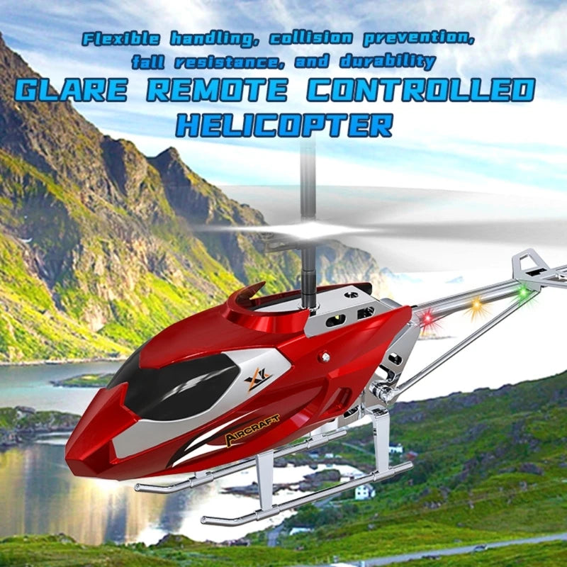 3.5CH Remote Control Helicopter XK913 with LED Lights - Fall Resistant Aircraft for Children, Ideal Gift for Boys