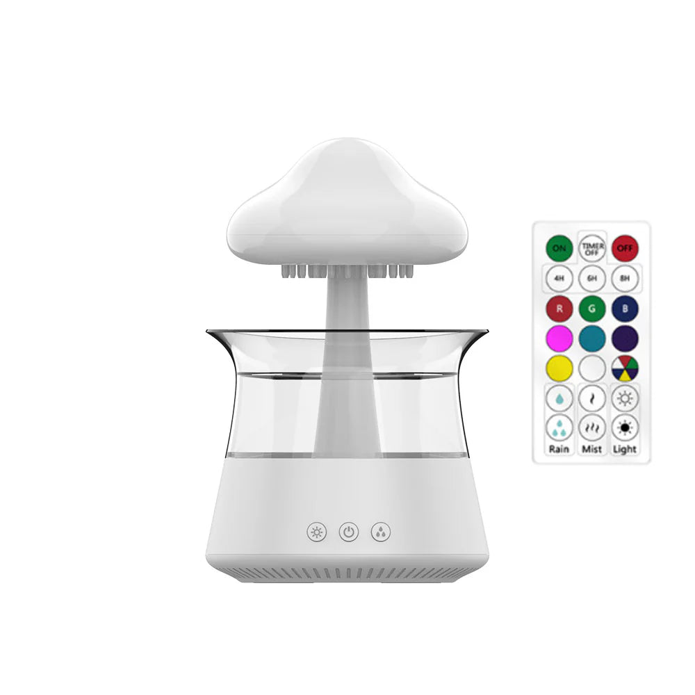 Relax Cloud Ultrasonic Aromatherapy Diffuser and Humidifier with Color-Changing Lamp