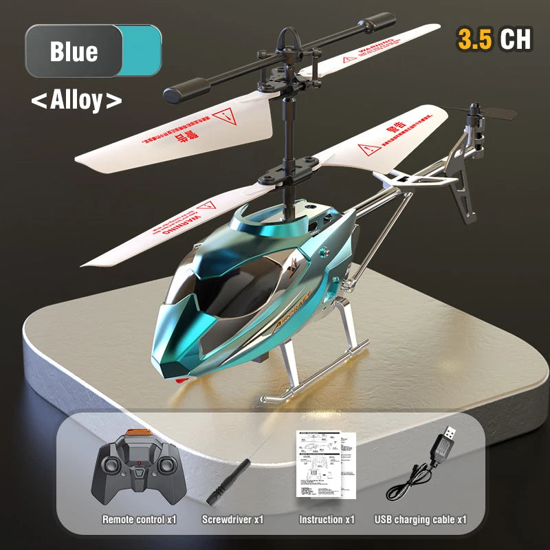 3.5CH Remote Control Helicopter XK913 with LED Lights - Fall Resistant Aircraft for Children, Ideal Gift for Boys