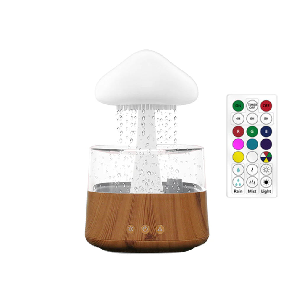 Relax Cloud Ultrasonic Aromatherapy Diffuser and Humidifier with Color-Changing Lamp