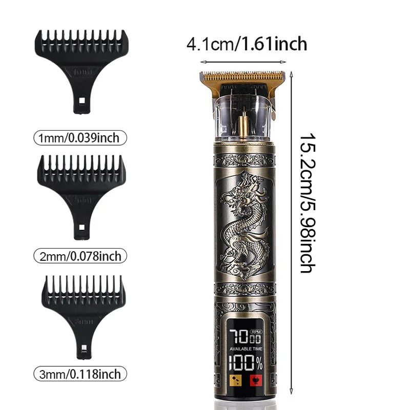 Three-Speed Variable Gear T9 Hair Clipper - Electric Shaver for Hair Trimming, Ideal Gift for Boyfriends and Barbers