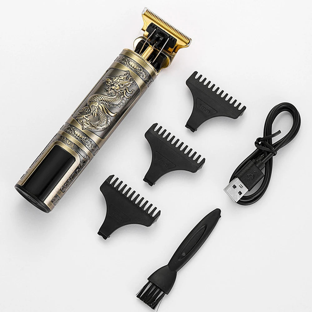 Three-Speed Variable Gear T9 Hair Clipper - Electric Shaver for Hair Trimming, Ideal Gift for Boyfriends and Barbers