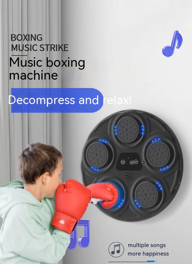 Intelligent Electronic Wall Target for Children: Music-Activated Boxing Machine with Blue Light Reaction Features