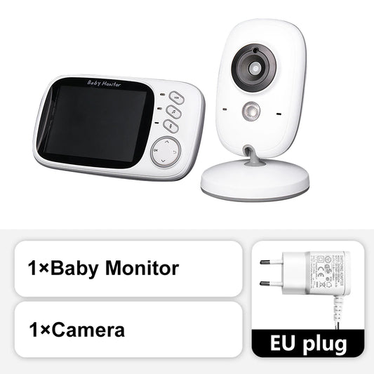 3.5-Inch Video Baby Monitor with 2.4G Two-Way Audio, Night Vision, and Temperature Display